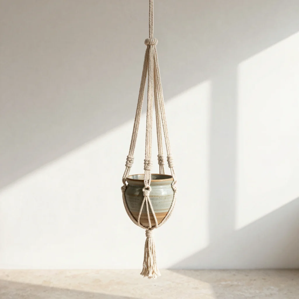 Boho Layered Macrame Plant Hanger